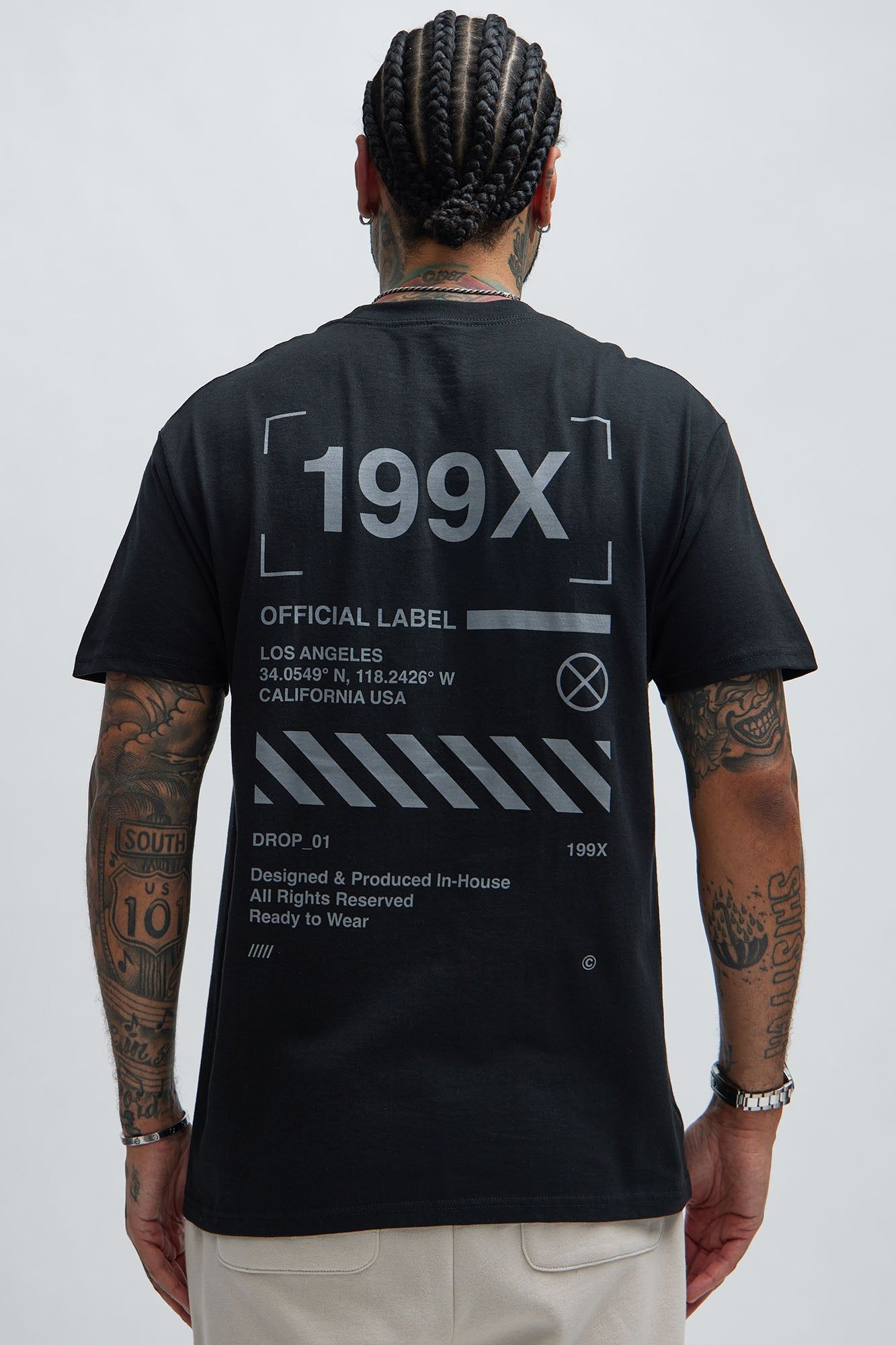 199X Label Short Sleeve Tee - Black sold by Fashion Nova product image thumbnail 4