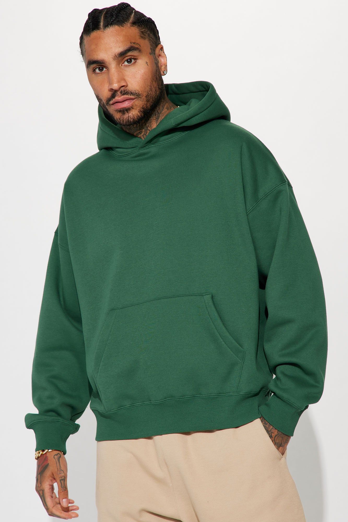 Tyson Oversized Heavyweight Hoodie - Hunter sold by Fashion Nova