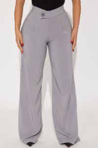 Xtra Fly Dress Pant - Grey sold by Fashion Nova