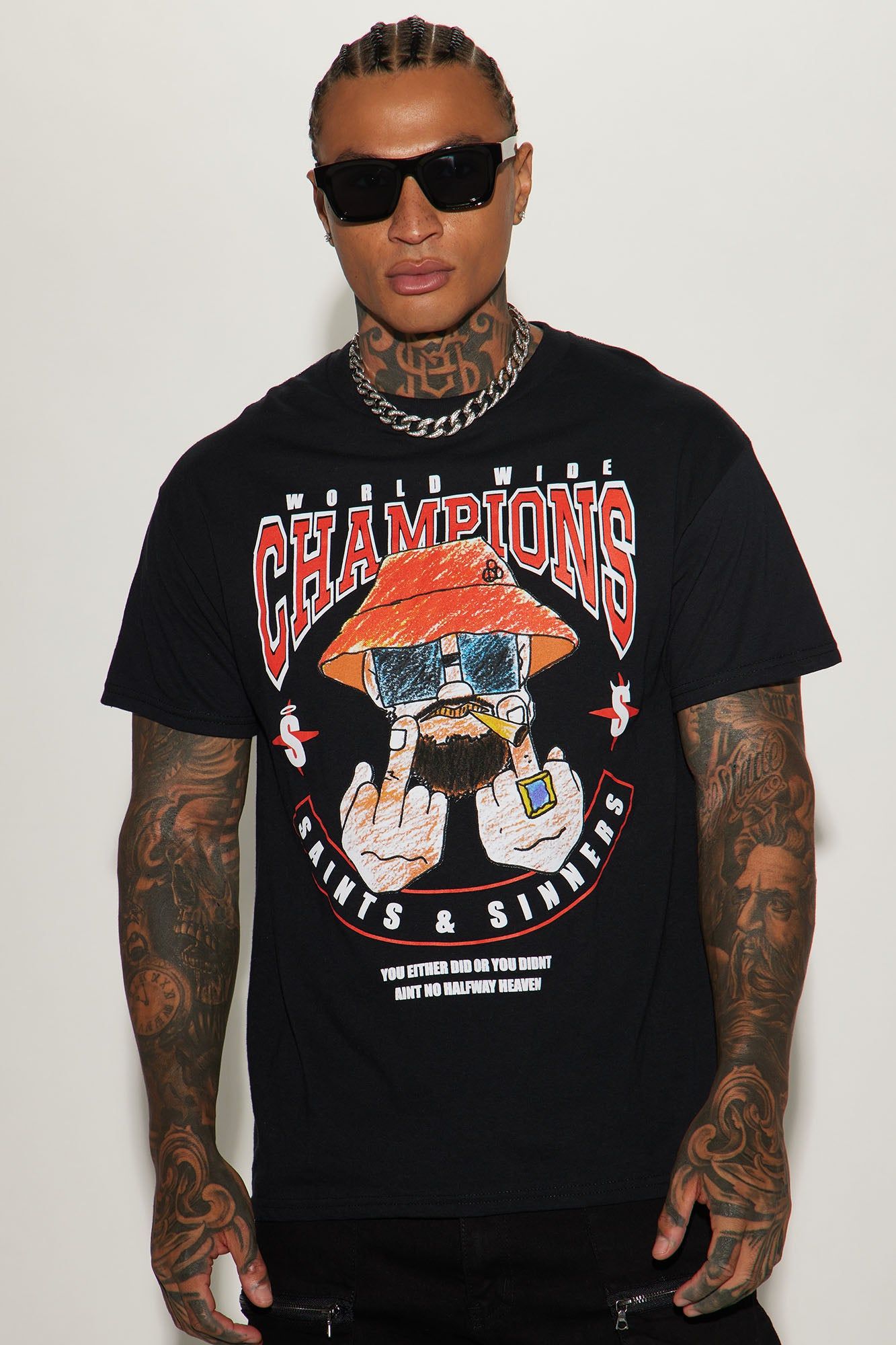 Still Winning Short Sleeve Tee - Black sold by Fashion Nova