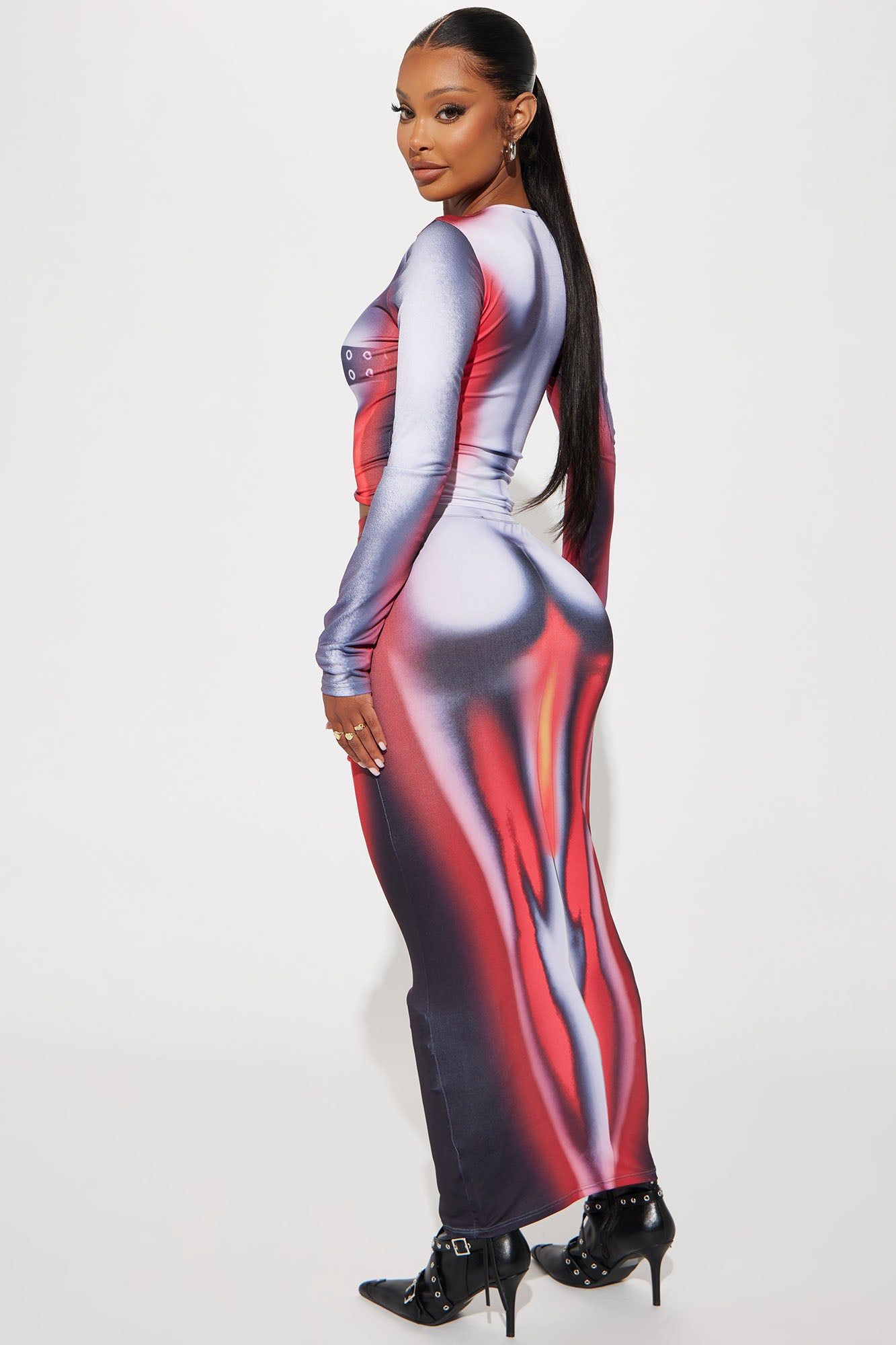 Radiant Body Skirt Set - Red/combo sold by Fashion Nova product image thumbnail 3