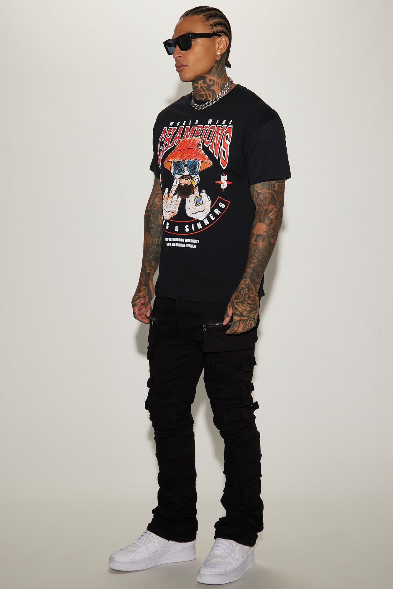 Still Winning Short Sleeve Tee - Black sold by Fashion Nova product image thumbnail 2