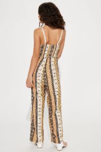 Mini Pure Bliss Jumpsuit - Brown/combo sold by Fashion Nova