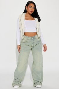 Loving This Sherpa Vest - Ivory sold by Fashion Nova