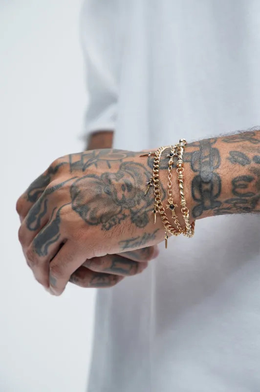 Fall In Line Bracelet Set - Gold made by Fashion Nova