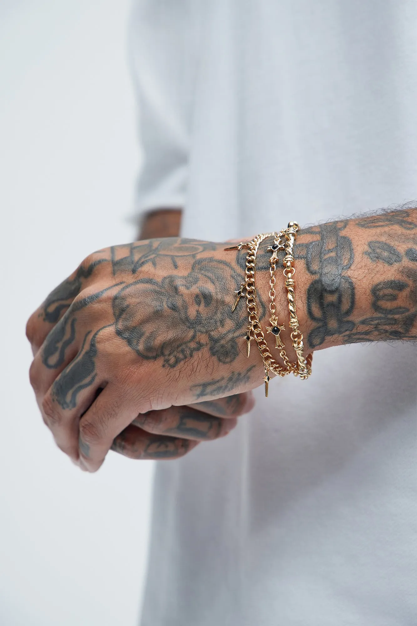 Fall In Line Bracelet Set - Gold sold by Fashion Nova