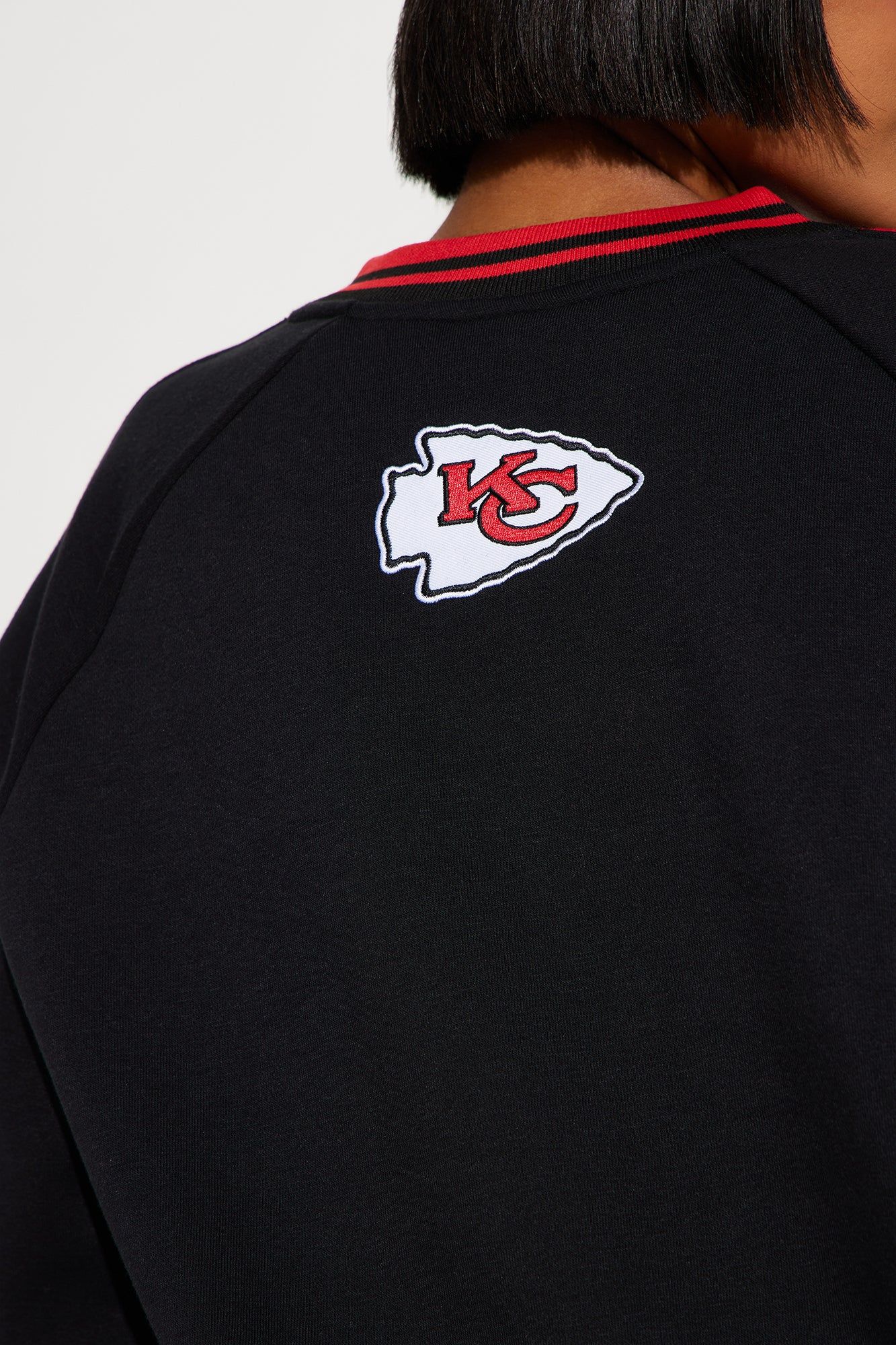 Throwback Chiefs Crew Neck Sweathirt - Black sold by Fashion Nova product image thumbnail 5