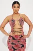 Harper Mesh Maxi Dress - Red/Black sold by Fashion Nova