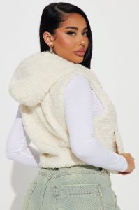 Loving This Sherpa Vest - Ivory sold by Fashion Nova