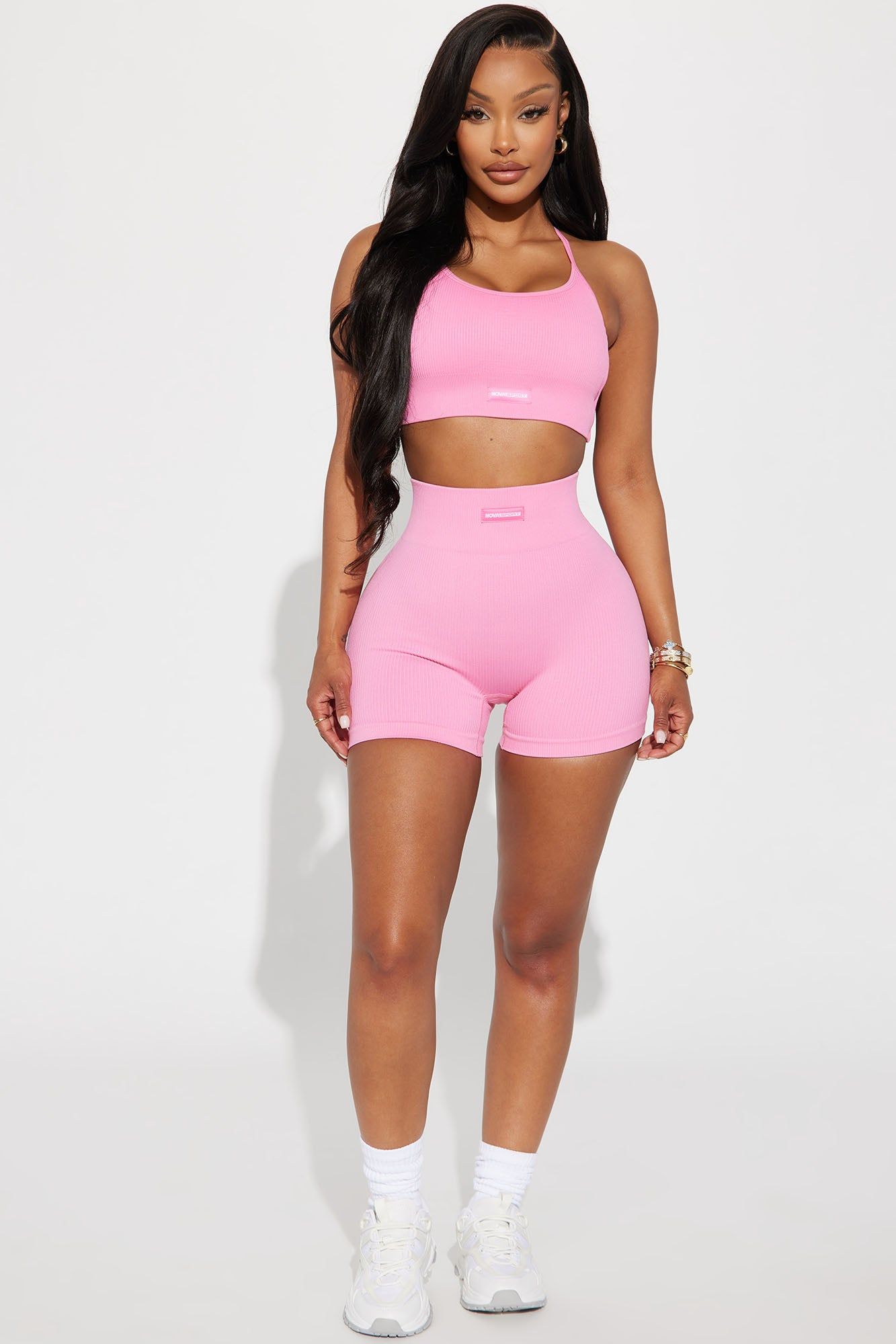 Effortless Emily Ribbed Seamless Sports Bra - Bubblegum Pink sold by Fashion Nova product image thumbnail 3