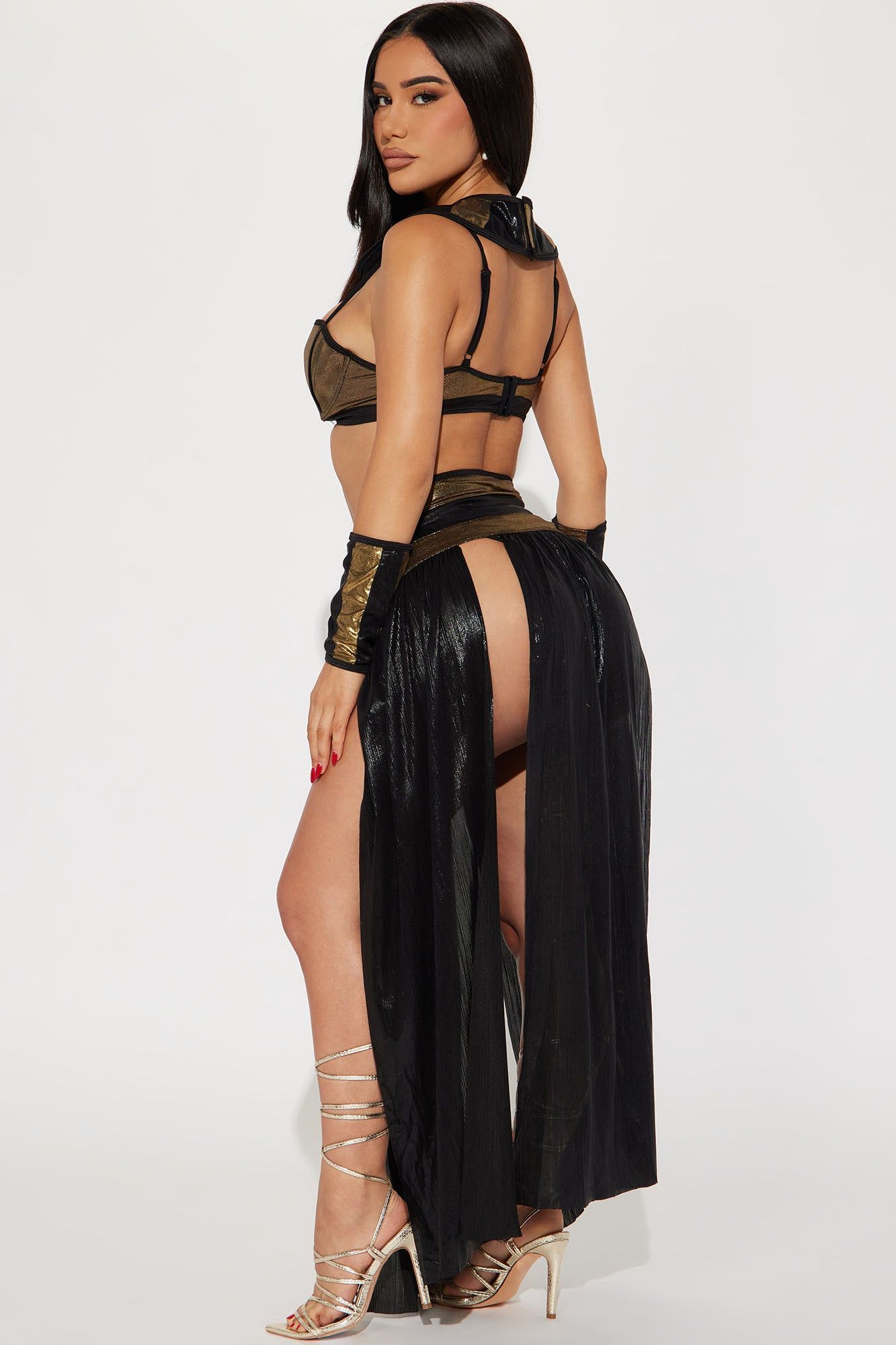 You Can Call Me Queen Pharaoh 4 Piece Costume Set - Black/Gold sold by Fashion Nova product image thumbnail 4