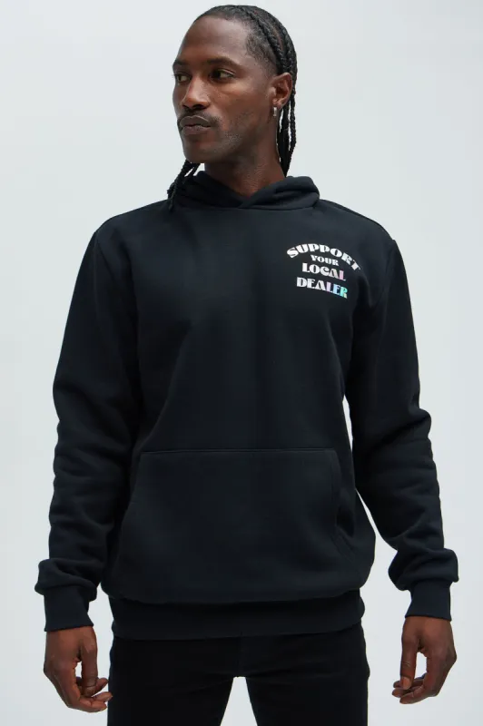 Support Your Local Dealer Hoodie - Black sold by Fashion Nova