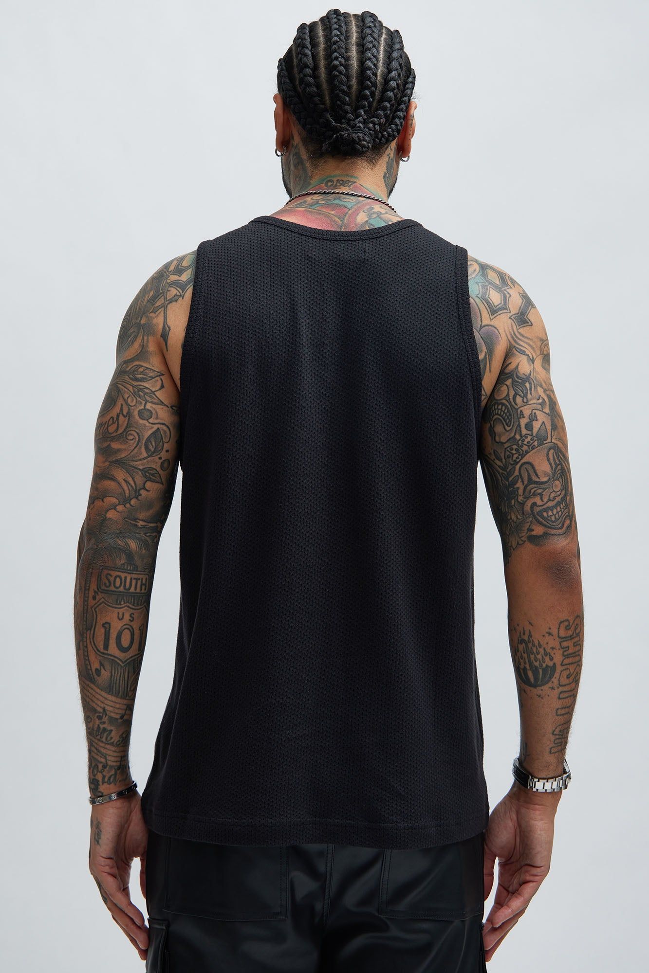 Randall Textured Tank - Black sold by Fashion Nova product image thumbnail 4