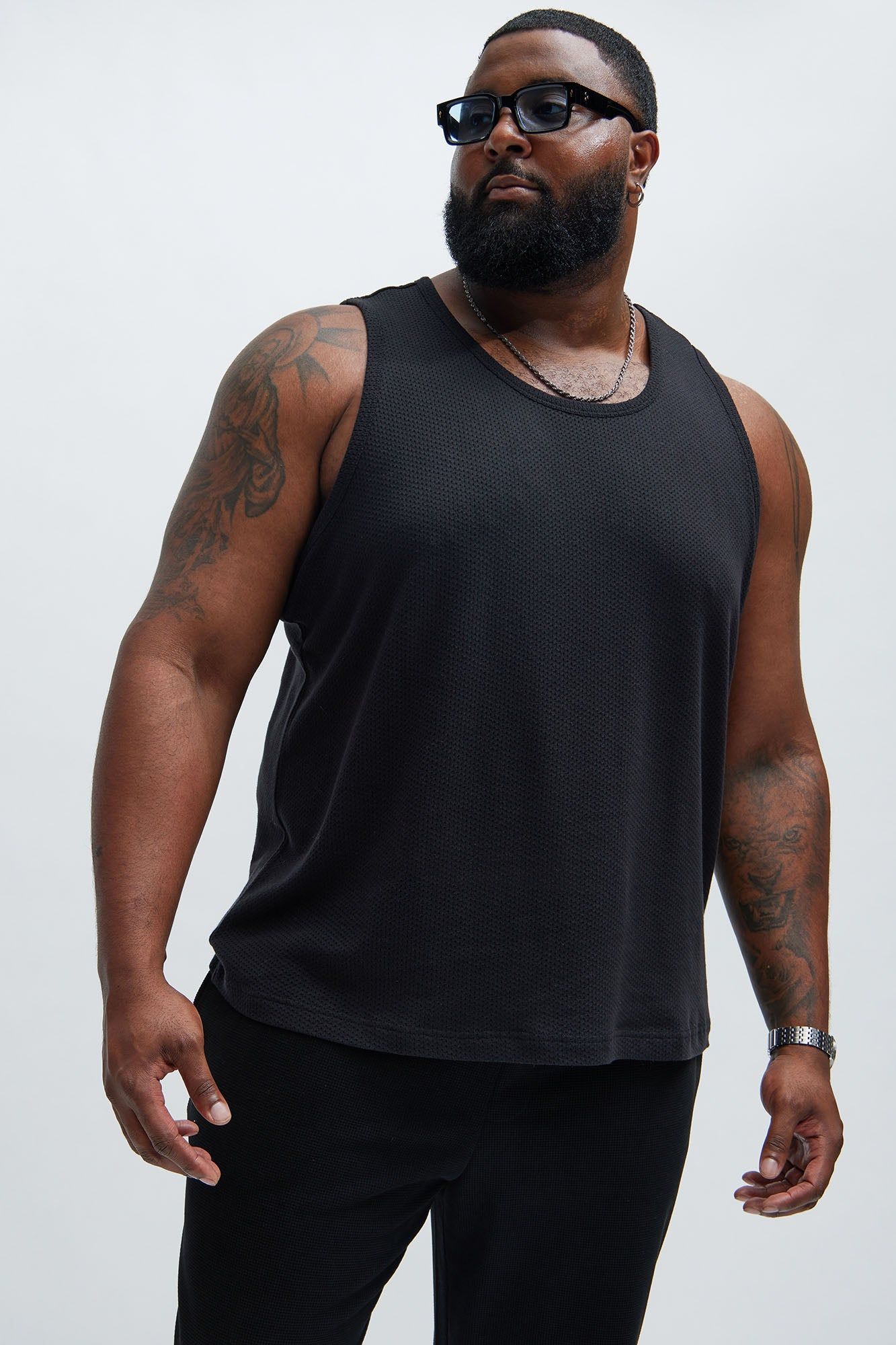 Randall Textured Tank - Black sold by Fashion Nova product image thumbnail 5