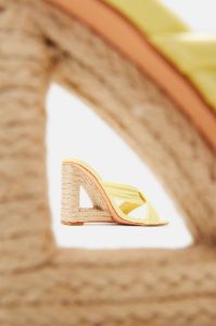 Somewhere Under The Sun Wedges - Yellow sold by Fashion Nova