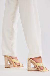 Somewhere Under The Sun Wedges - Yellow sold by Fashion Nova