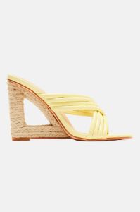 Somewhere Under The Sun Wedges - Yellow sold by Fashion Nova