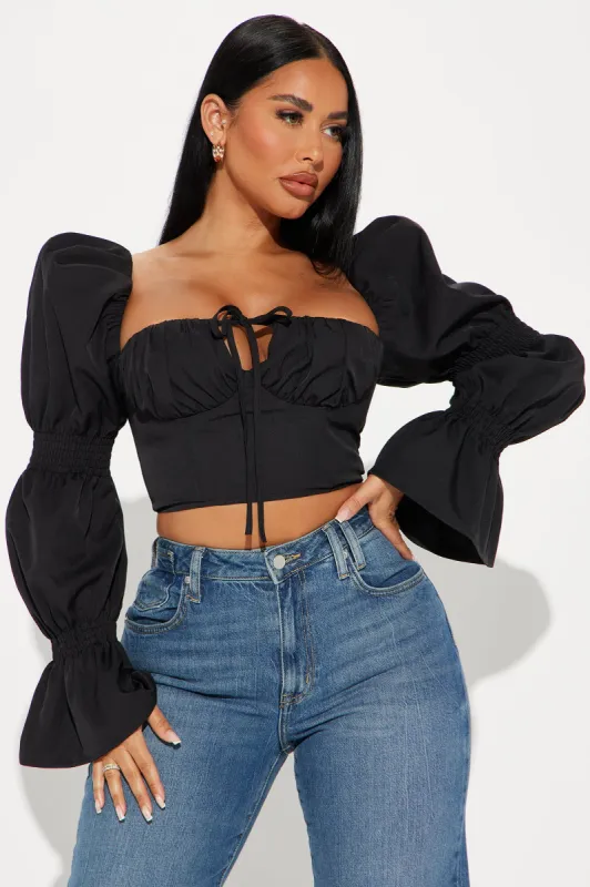Ivy Corset Top - Black sold by Fashion Nova