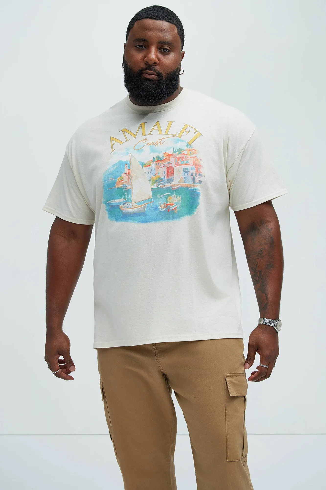 Amalfi Coast Short Sleeve Tee - Natural/Combo sold by Fashion Nova product image thumbnail 4