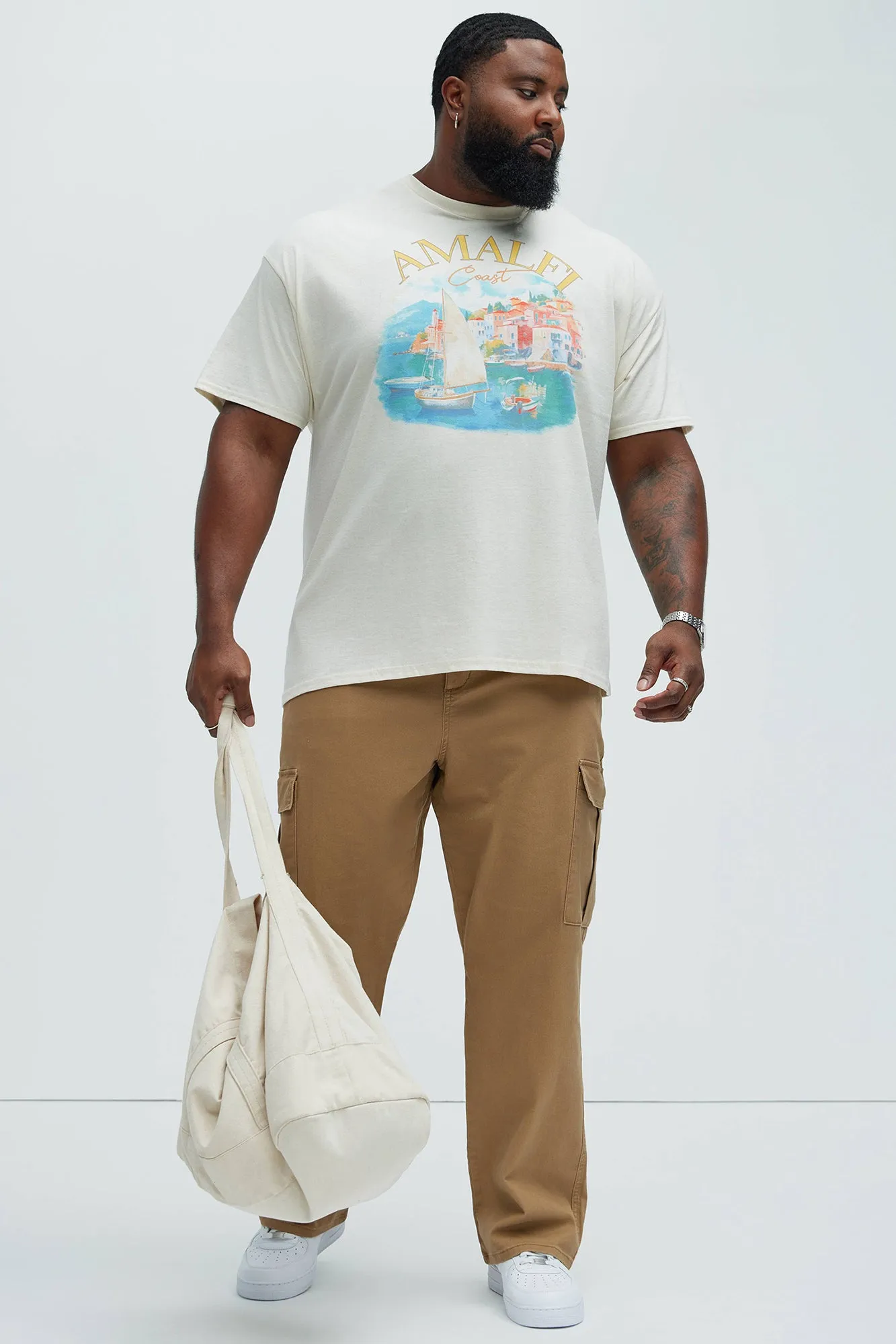 Amalfi Coast Short Sleeve Tee - Natural/Combo sold by Fashion Nova product image thumbnail 5