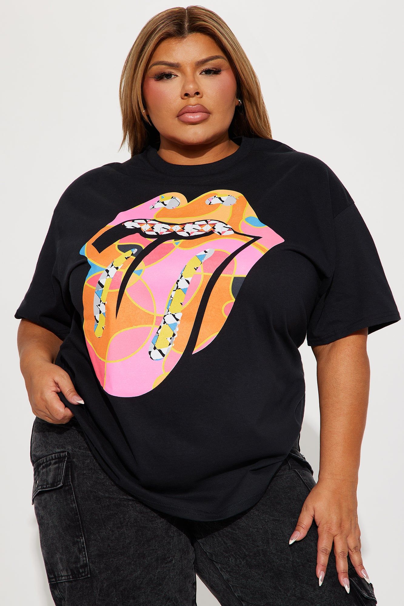 Paint It Black Rolling Stones Tshirt - Black sold by Fashion Nova product image thumbnail 5
