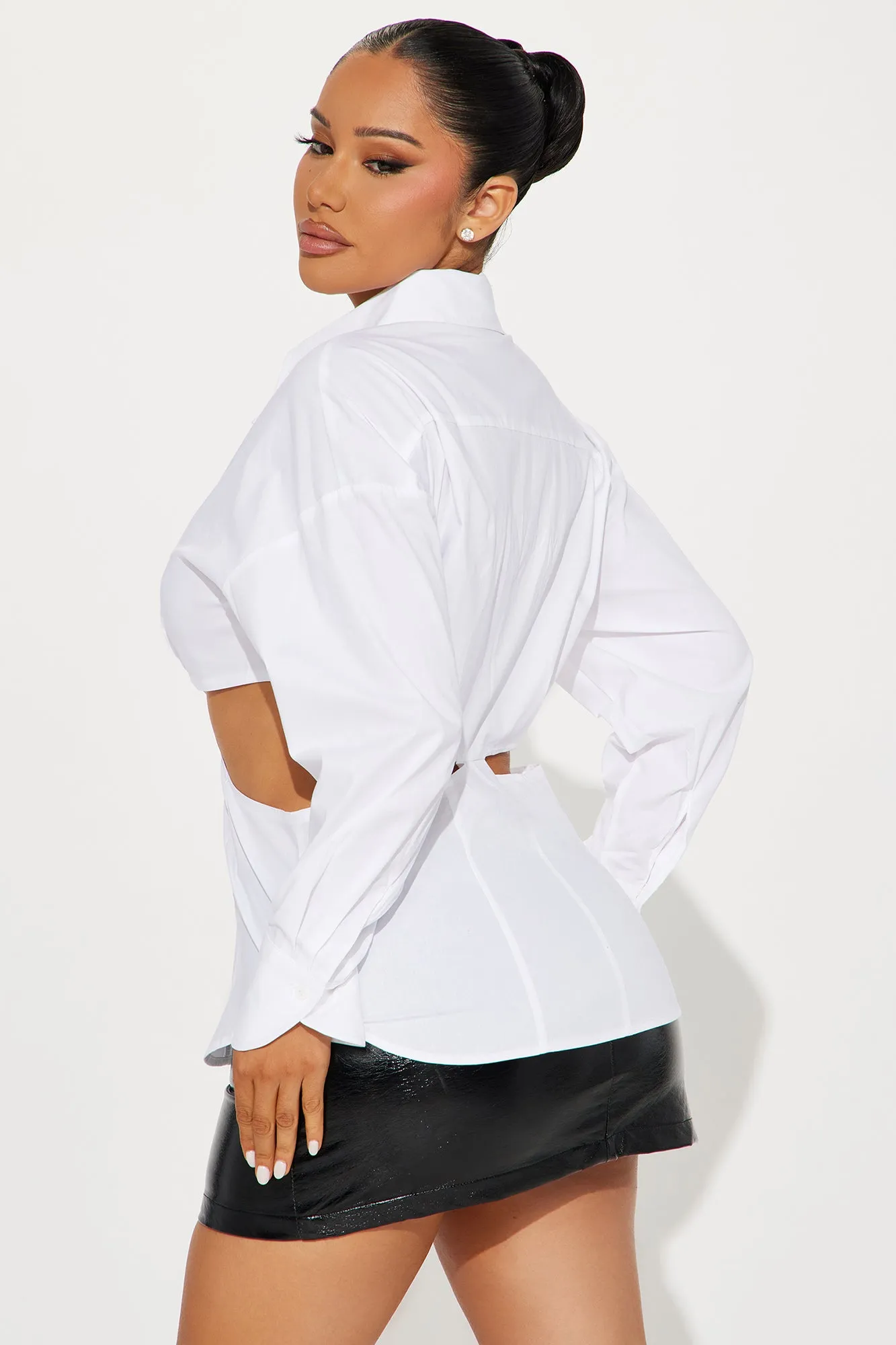 Waisting My Time Shirt - White sold by Fashion Nova product image thumbnail 3