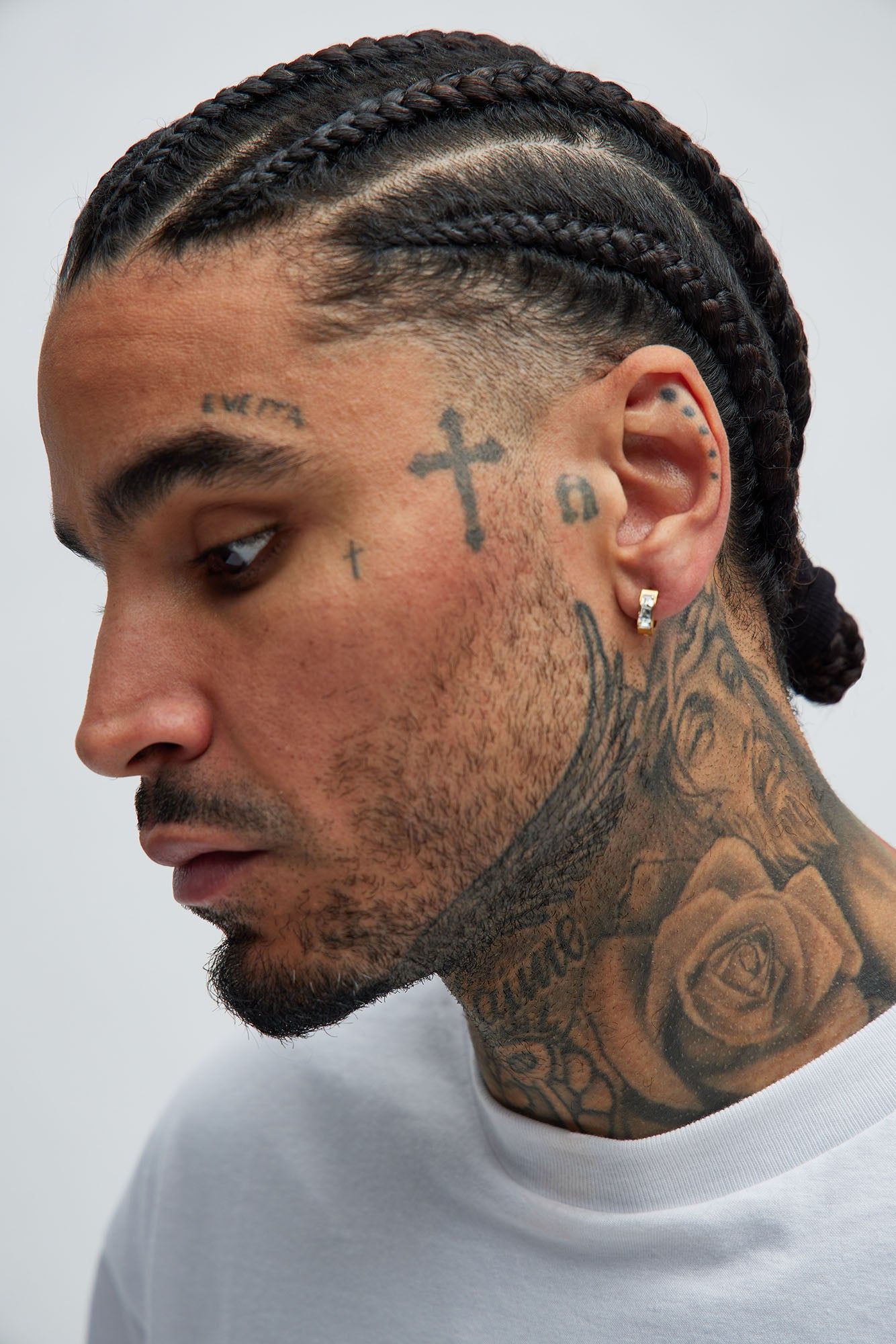 Baguette Hoop Stainless Steel Earring Set - Gold sold by Fashion Nova product image thumbnail 2