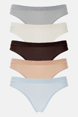 The Total Package Thong 5 Pack Panties - Light Blue sold by Fashion Nova