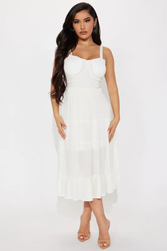 Elizabeth Midi Dress - Ivory sold by Fashion Nova