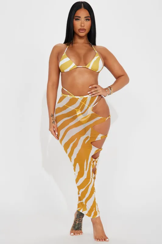 Ex On The Beach 3 Piece Sunsuit - Gold sold by Fashion Nova