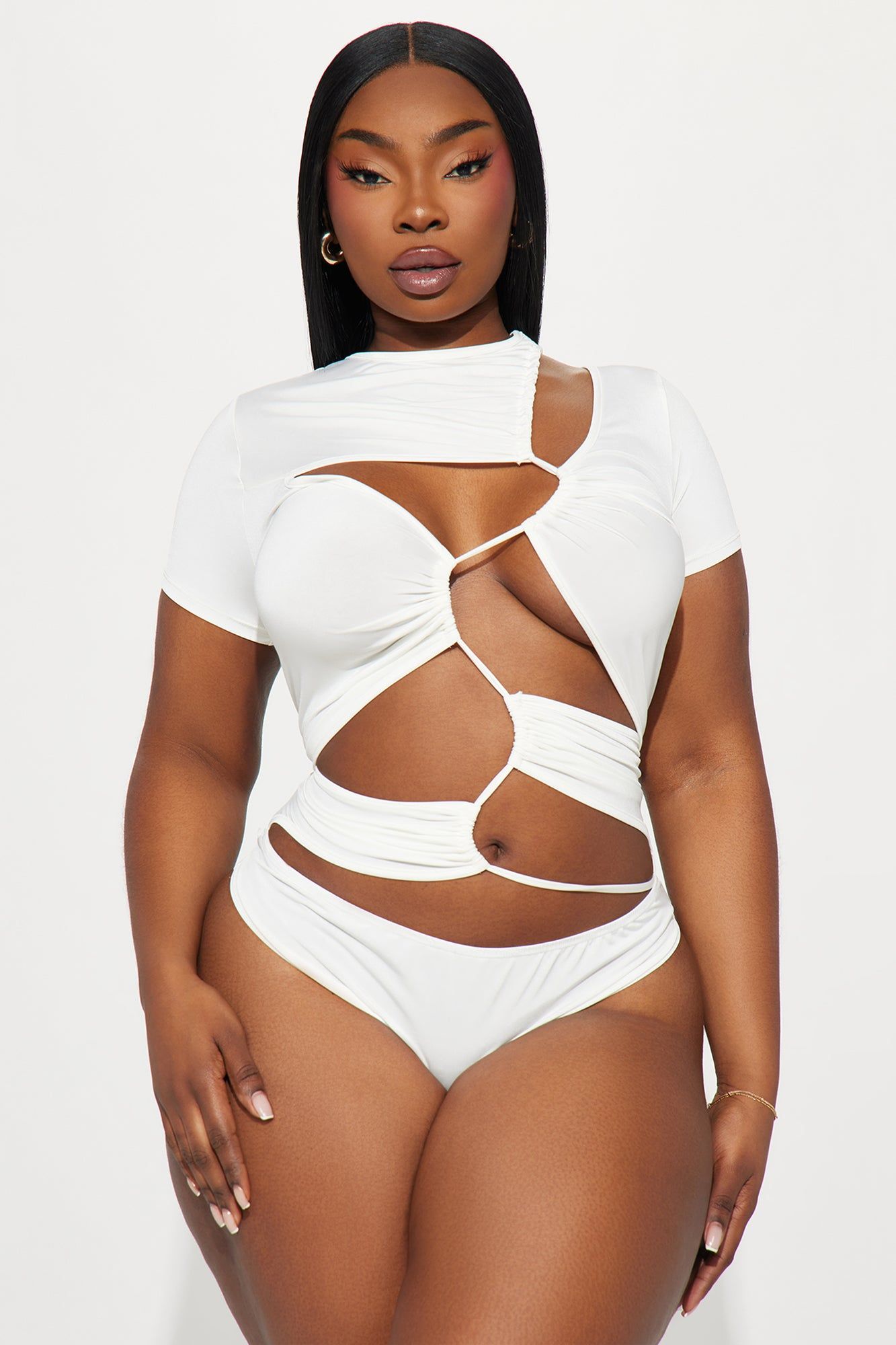 All Caught Up Bodysuit - Ivory sold by Fashion Nova product image thumbnail 5