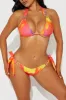 Misha Crystals 3 Piece Bikini Set - Pink/combo sold by Fashion Nova