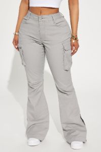 She's a Keeper Cargo Pant - Grey sold by Fashion Nova
