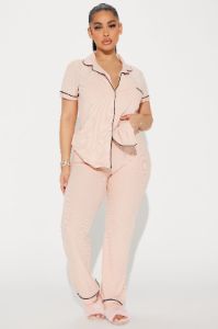 Snuggle Me PJ Pants Set - Caffe sold by Fashion Nova