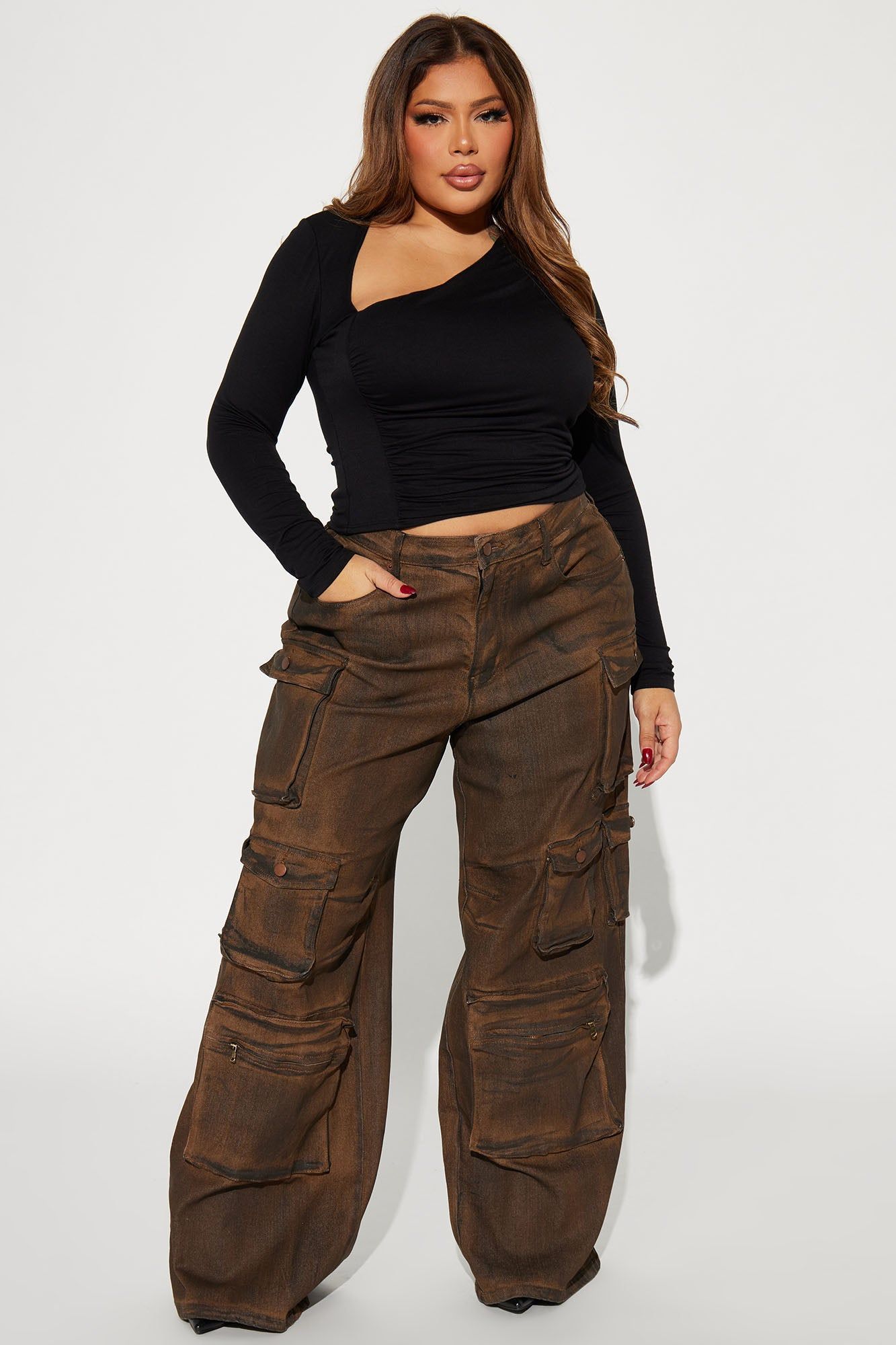 Lost Your Chance Ruched Top - Black sold by Fashion Nova product image thumbnail 5