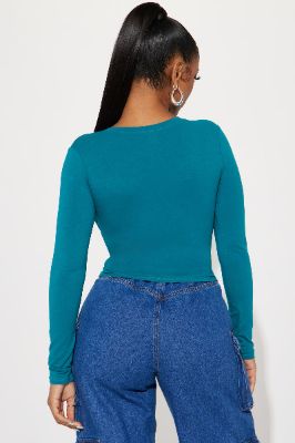 Lost Your Chance Ruched Top - Black sold by Fashion Nova