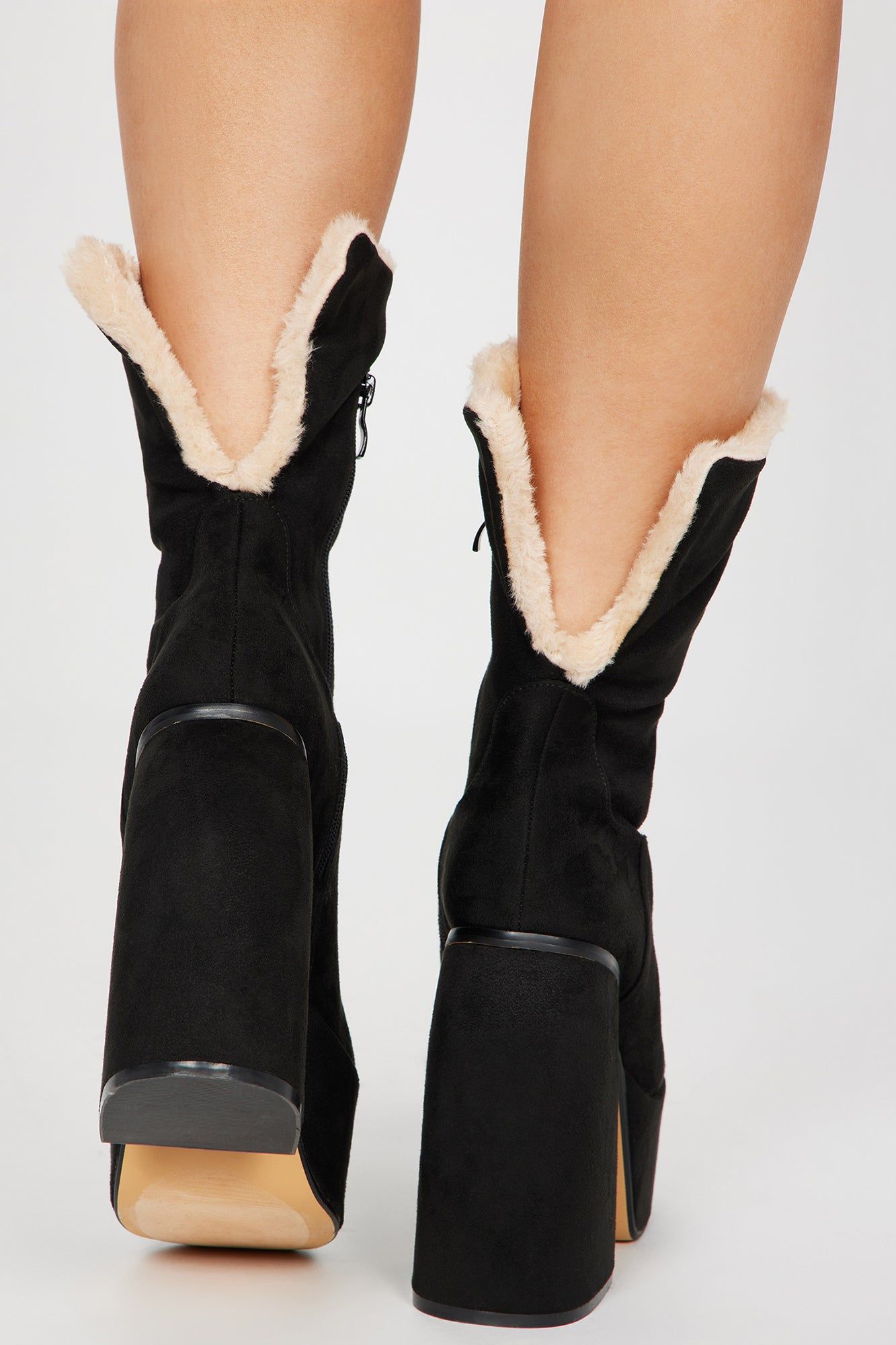 Hold Me Closer Platform Booties - Black sold by Fashion Nova product image thumbnail 4