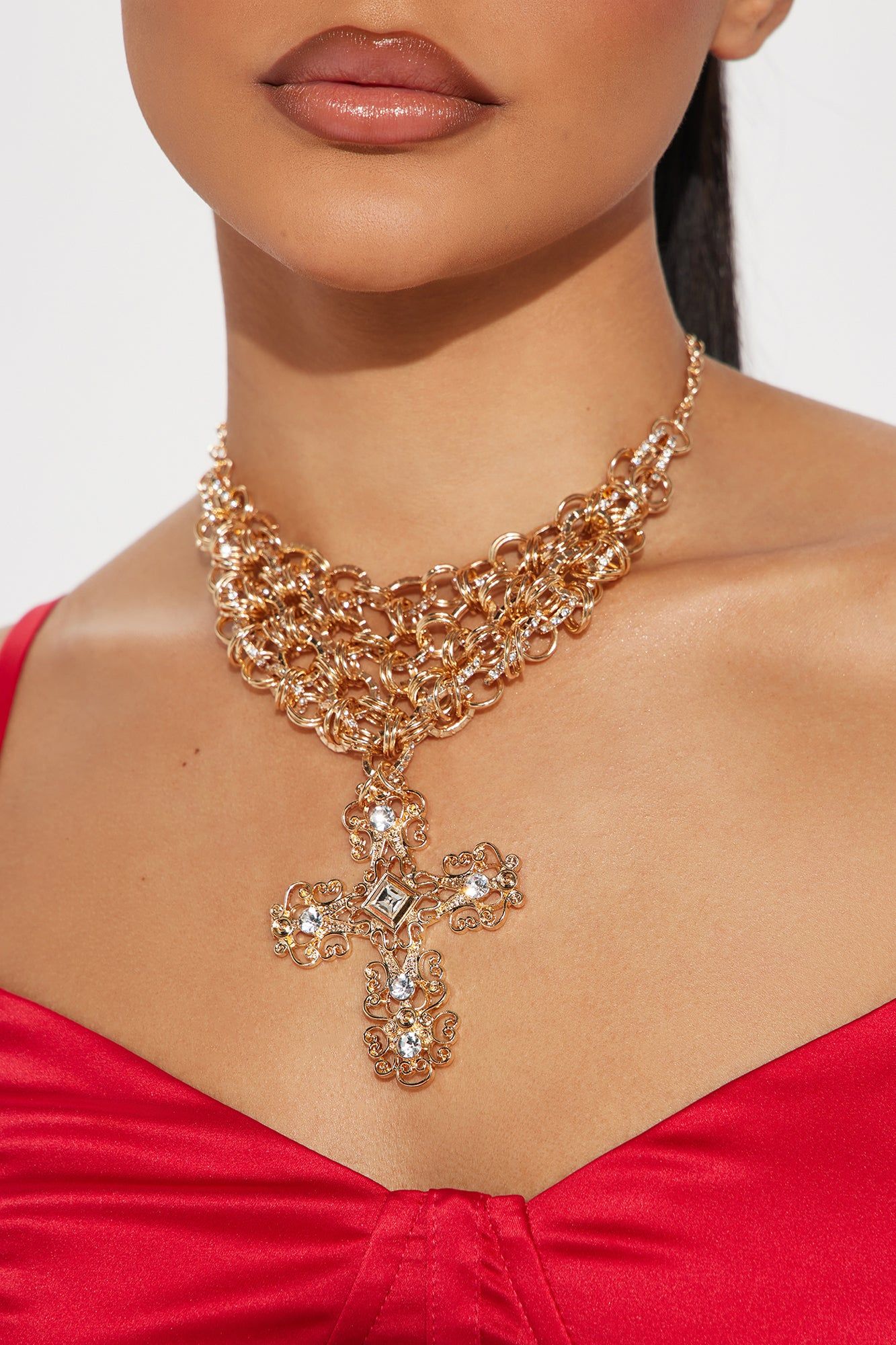 Divine Gift Necklace - Gold sold by Fashion Nova