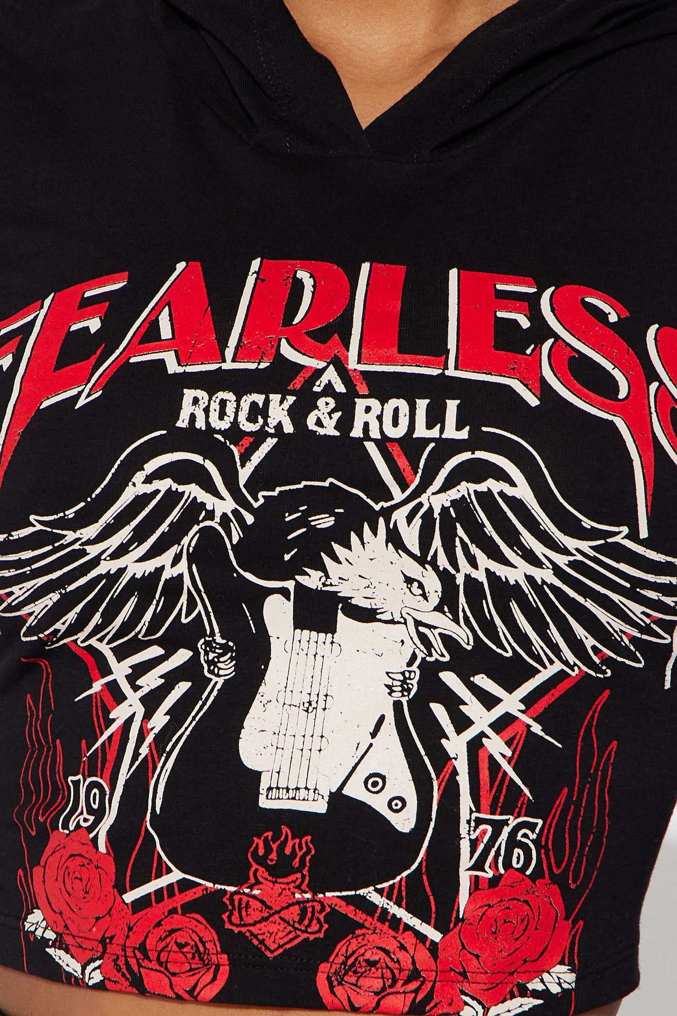 Fearless Hooded Graphic Tee - Black sold by Fashion Nova product image thumbnail 3