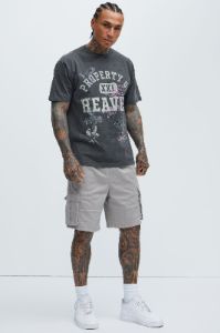 Property Of Heaven Short Sleeve Tee - Black sold by Fashion Nova