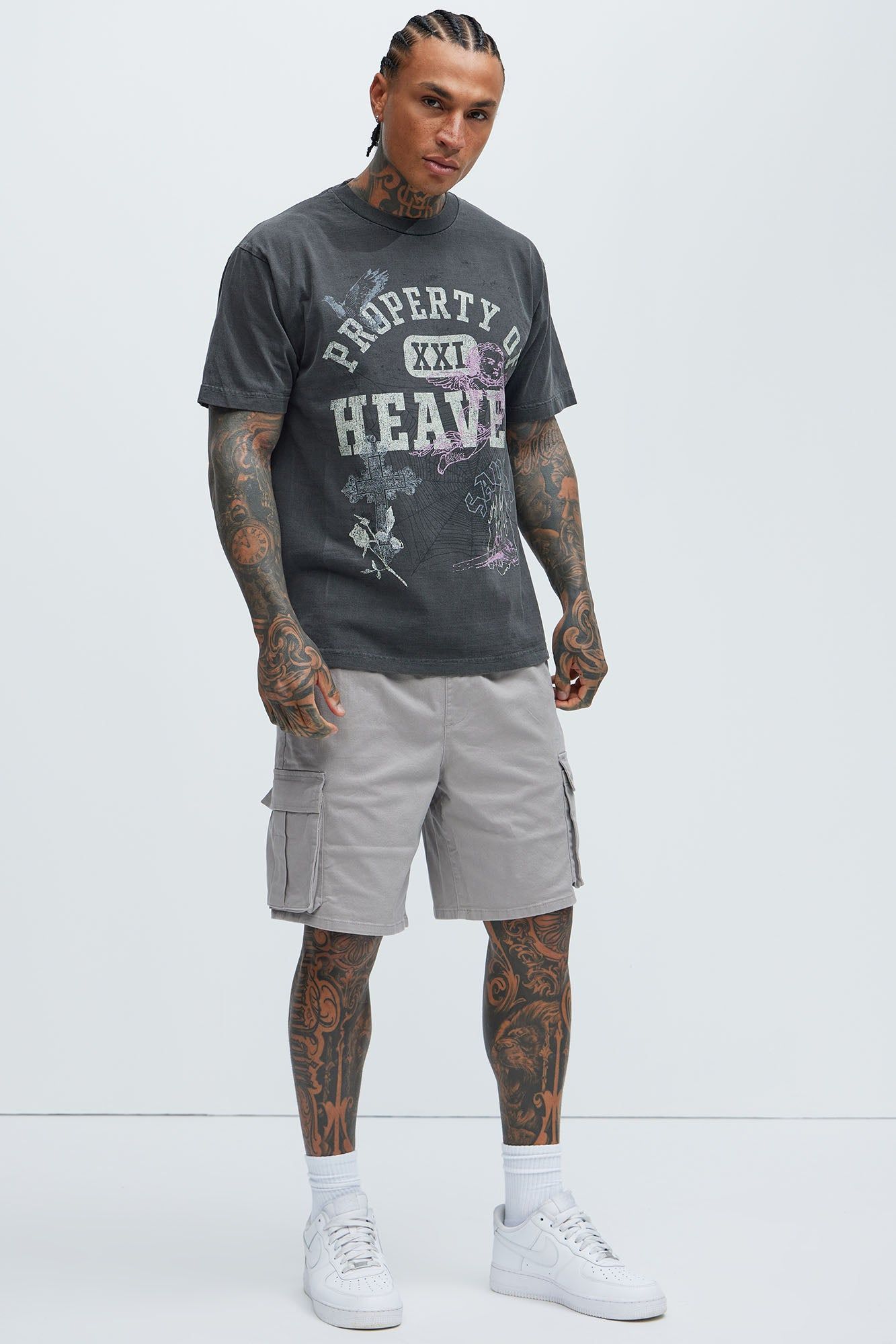 Property Of Heaven Short Sleeve Tee - Black sold by Fashion Nova product image thumbnail 2