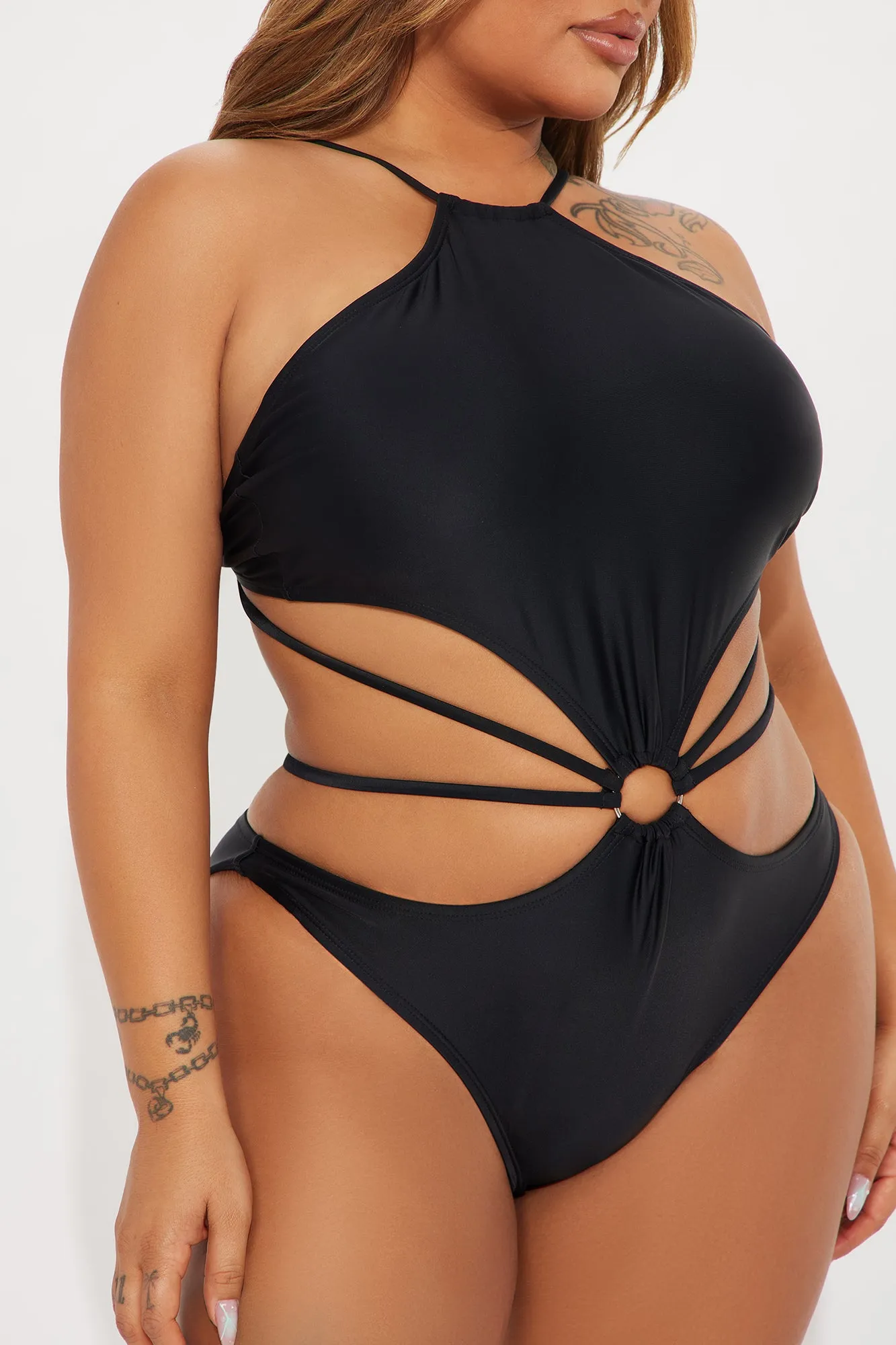 Nellie Strappy Cutout 1 Piece Swimsuit - Black sold by Fashion Nova product image thumbnail 5