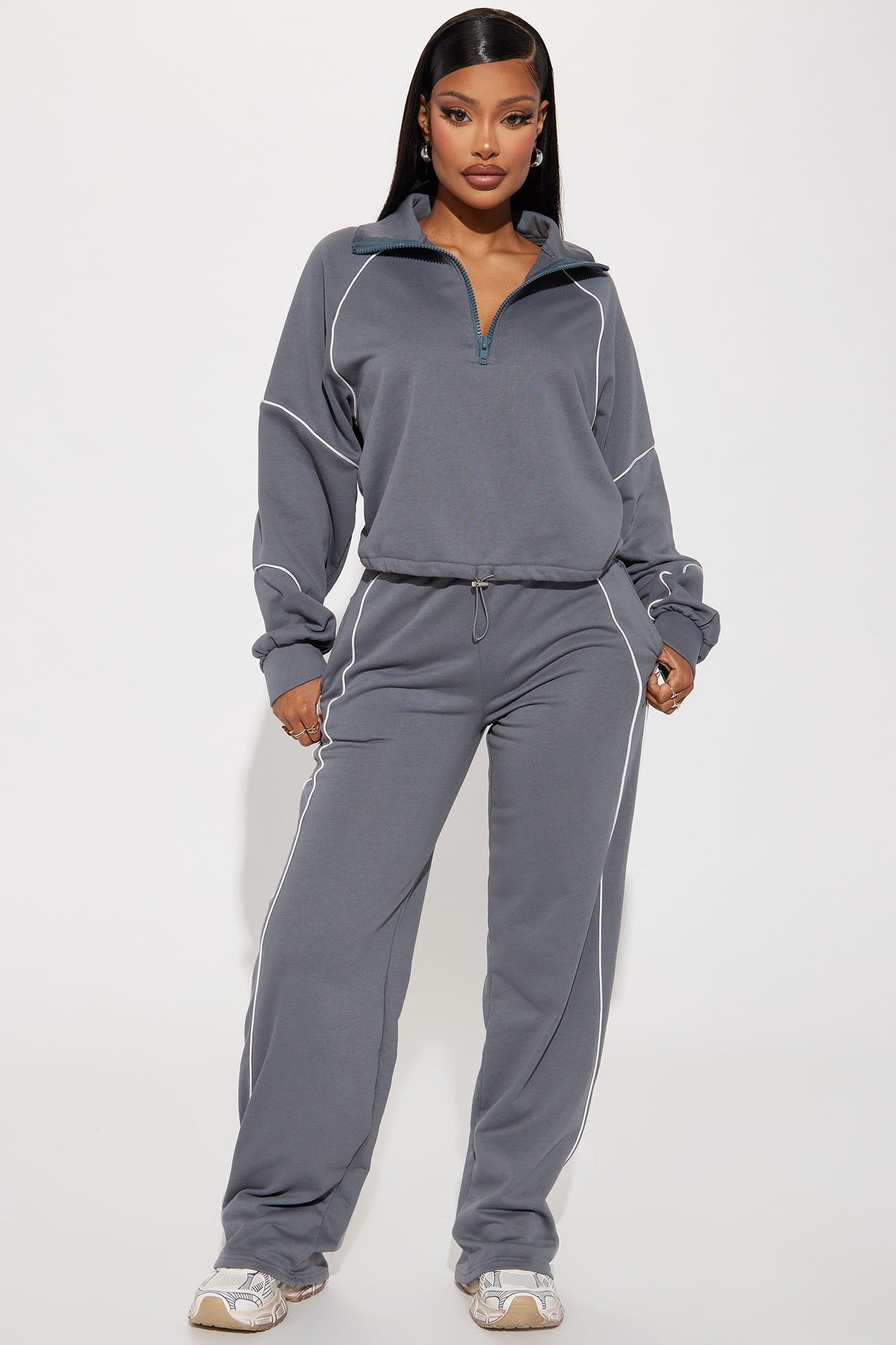 On The Go Pant Set - Stone sold by Fashion Nova