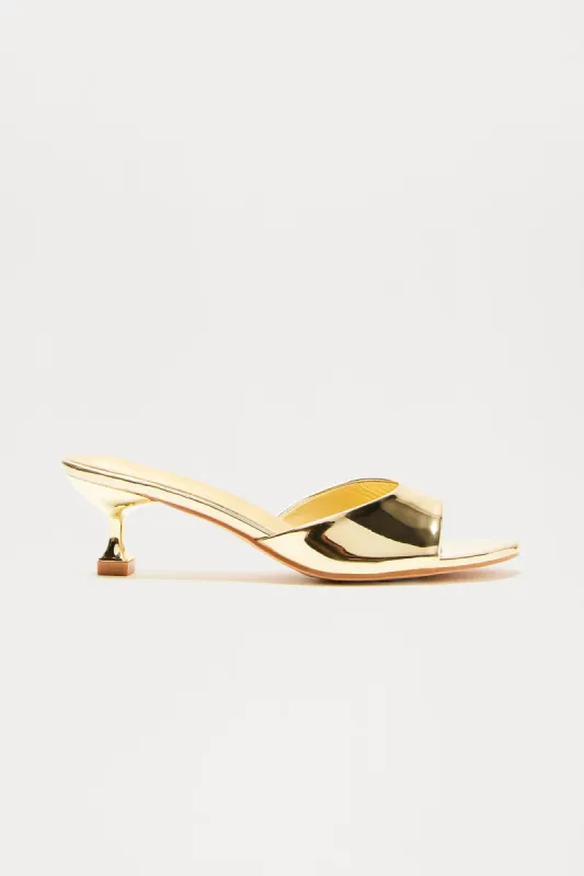 Honey Kitten Heels - Gold sold by Fashion Nova