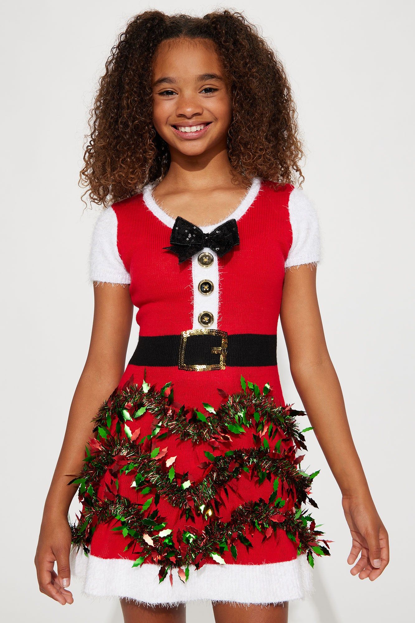 Mini Christmas Tinsel Dress - Red sold by Fashion Nova product image thumbnail 2