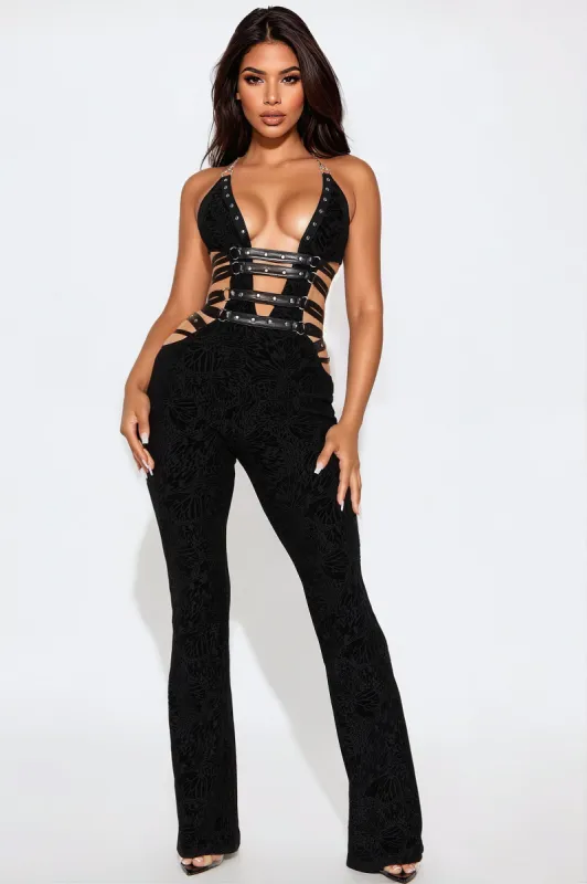Love To See It Jumpsuit - Black sold by Fashion Nova
