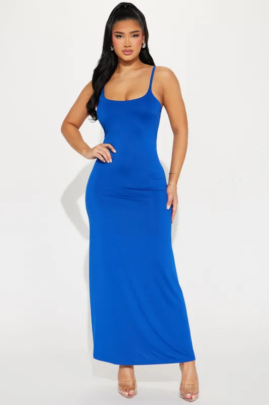 Elegant Ease Maxi Dress - Royal sold by Fashion Nova