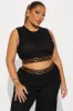 Her World Textured Pant Set - Black sold by Fashion Nova