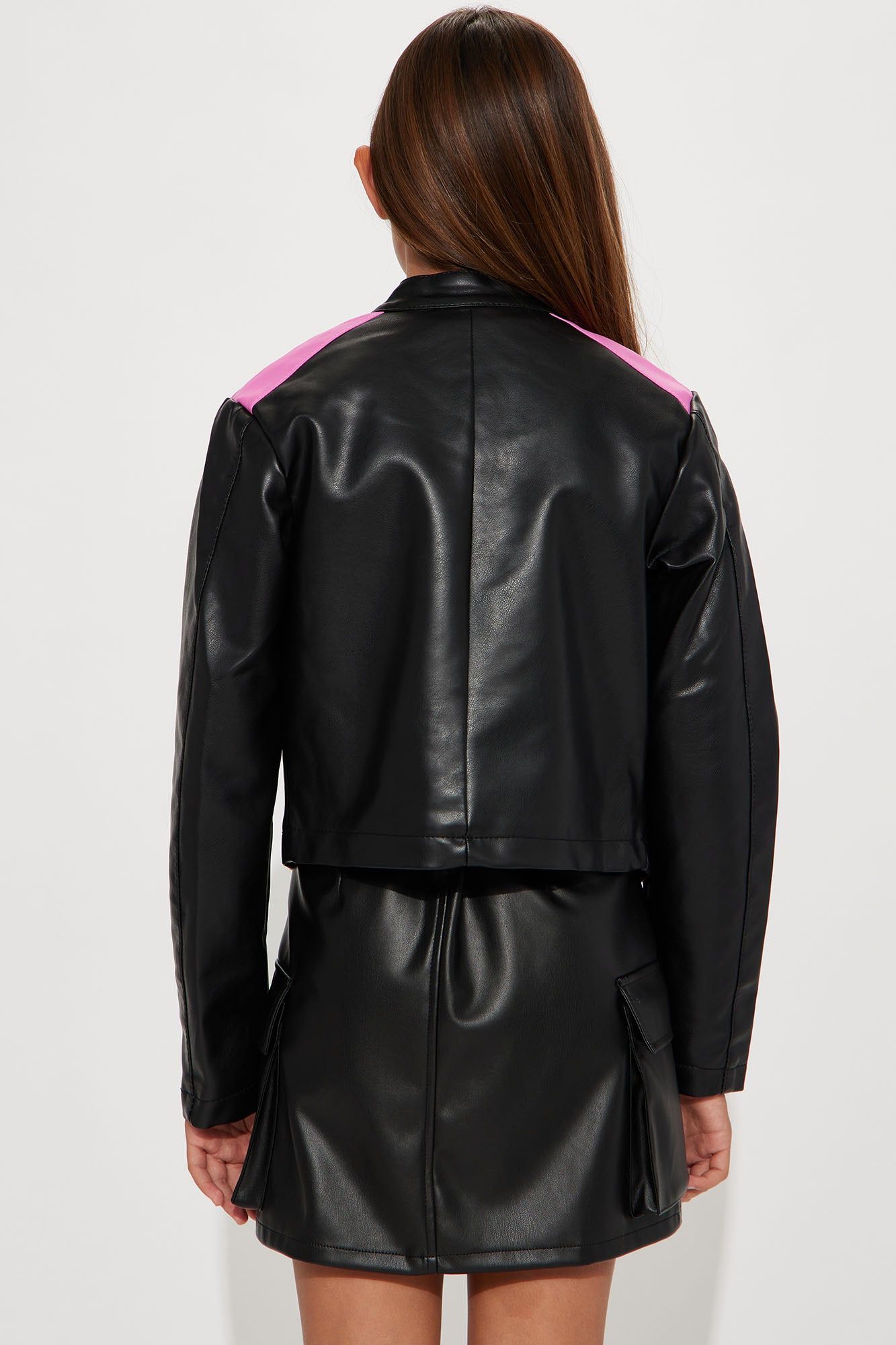 Mini PU Colorblock Jacket - Multi Color sold by Fashion Nova product image thumbnail 3