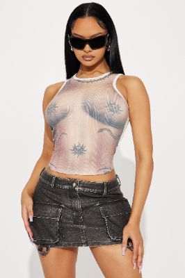 Body's A Temple Ribbed Top - Ivory sold by Fashion Nova